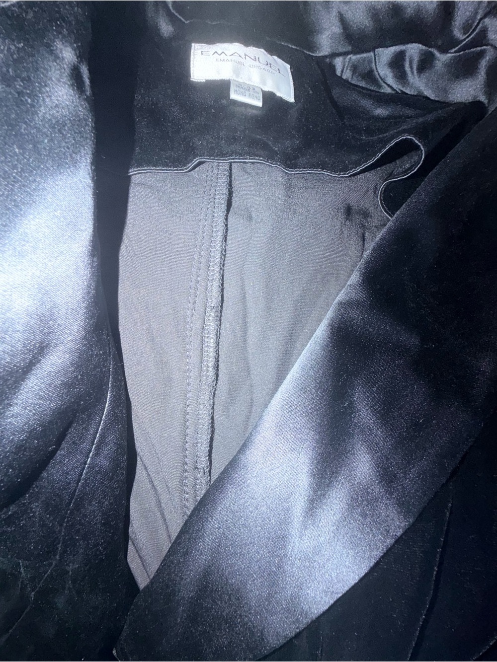Vintage 90s Emanuel Ungaro Silk Blend Velvet Wrap Vest Waistcoat Gruppo GFT 8 - Picture 10 of 12